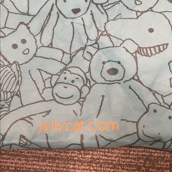 Jellycat London Teal Drawstring Dust Bag large 23x15.5” inches - Picture 5 of 10